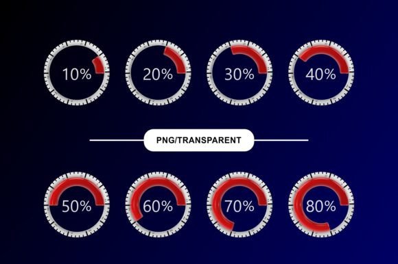 3D Loading Meter - Compass PNG: Elevate Your Visuals