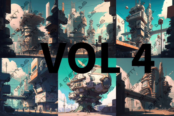 Anime Technical Megalopolis Vol 4: Elevating Digital Art with Futuristic Urban Landscapes