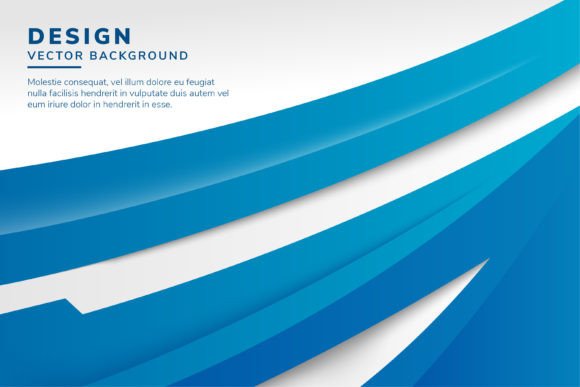Blue Curve Horizontal Background for Modern Design