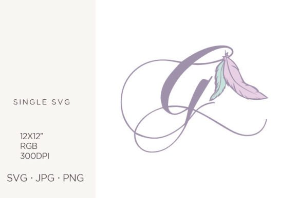 Bohemian Feather and Boho Letter G: The New Standard for Creative Vector Art