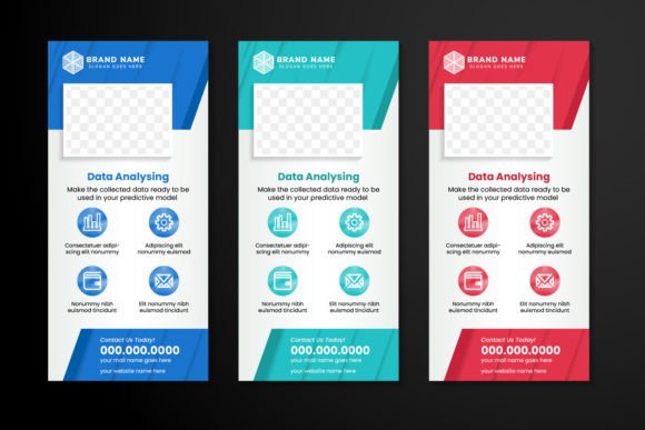 Data Analysing Vertical Banner: A Professional Design Asset Review