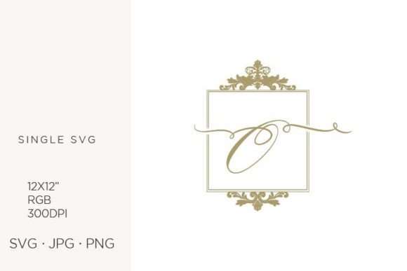 Golden Monogram Frame Victorian Letter O: A Practical Guide for Designers and Crafters