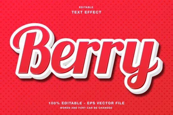 Red Berry Bold 3D Text Effect: A Comprehensive Guide for Creators