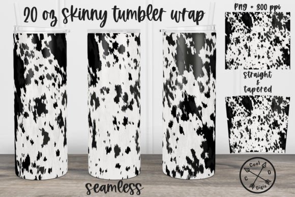 Transform Your Craft: The Ultimate Guide to the Black and White Cowhide Seamless Tumbler Wrap Collection