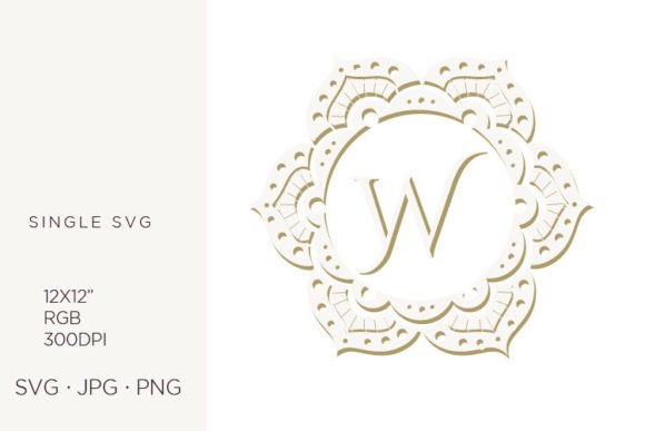 W Letter Inside Floral Mandala Frame: A Practical Guide for Designers and Crafters